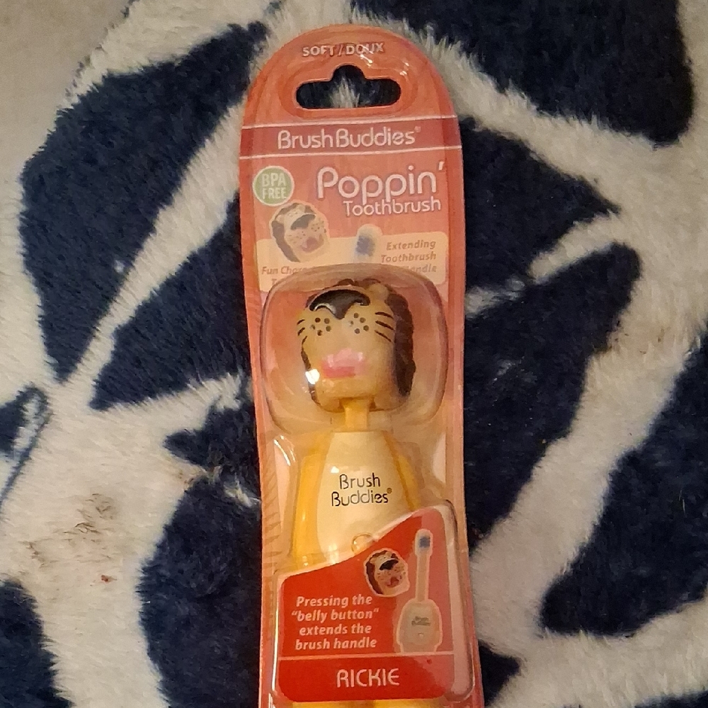 Poppin' Rickie Kids Toothbrush – Yellow